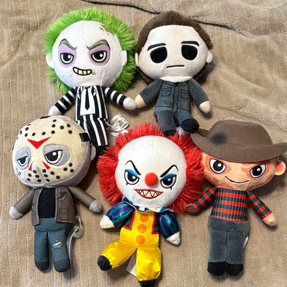 Funko Horror Plush Toy Set - Green Black Red Yellow